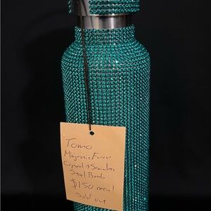 TOMO Crystal-Embellished Stainless Steel Bottle